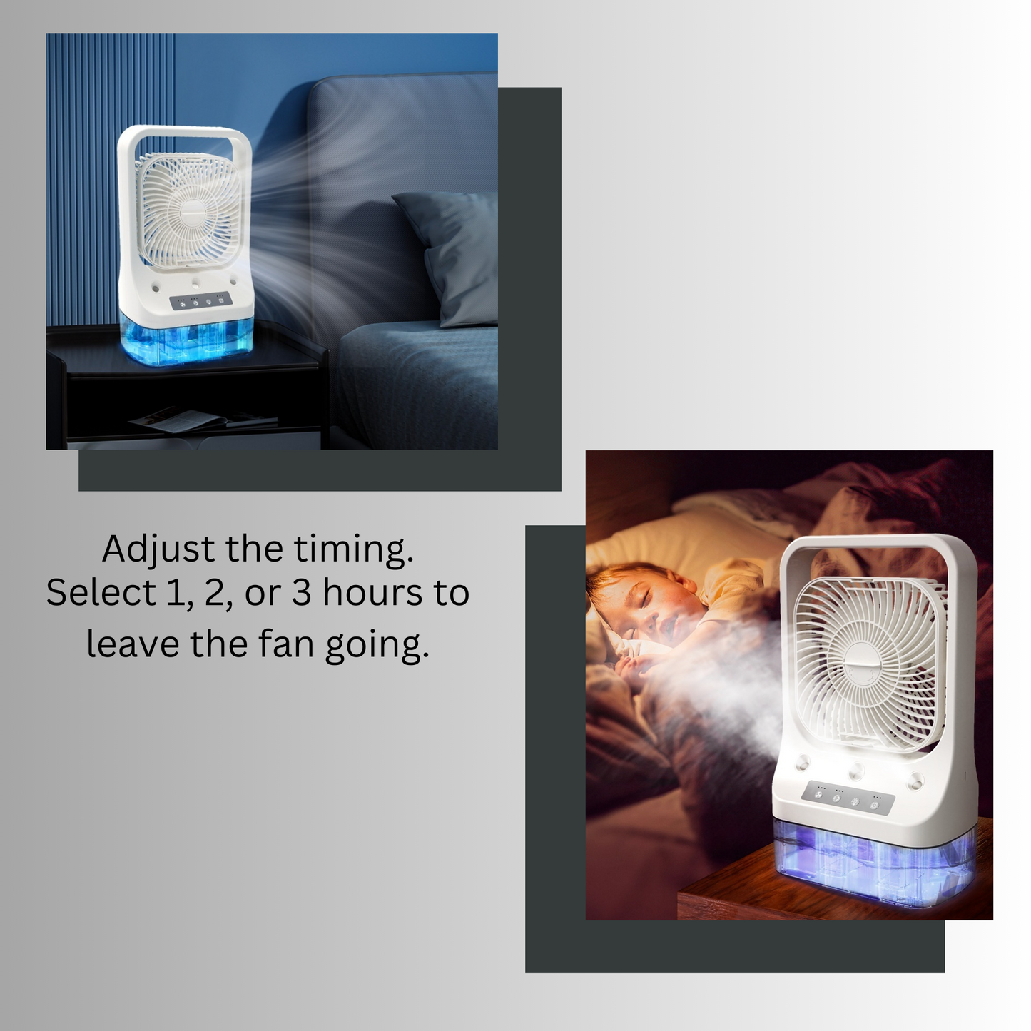 Cooling Fan: USB Rechargeable, Adjustable Head, and Low Noise Air Cooler"