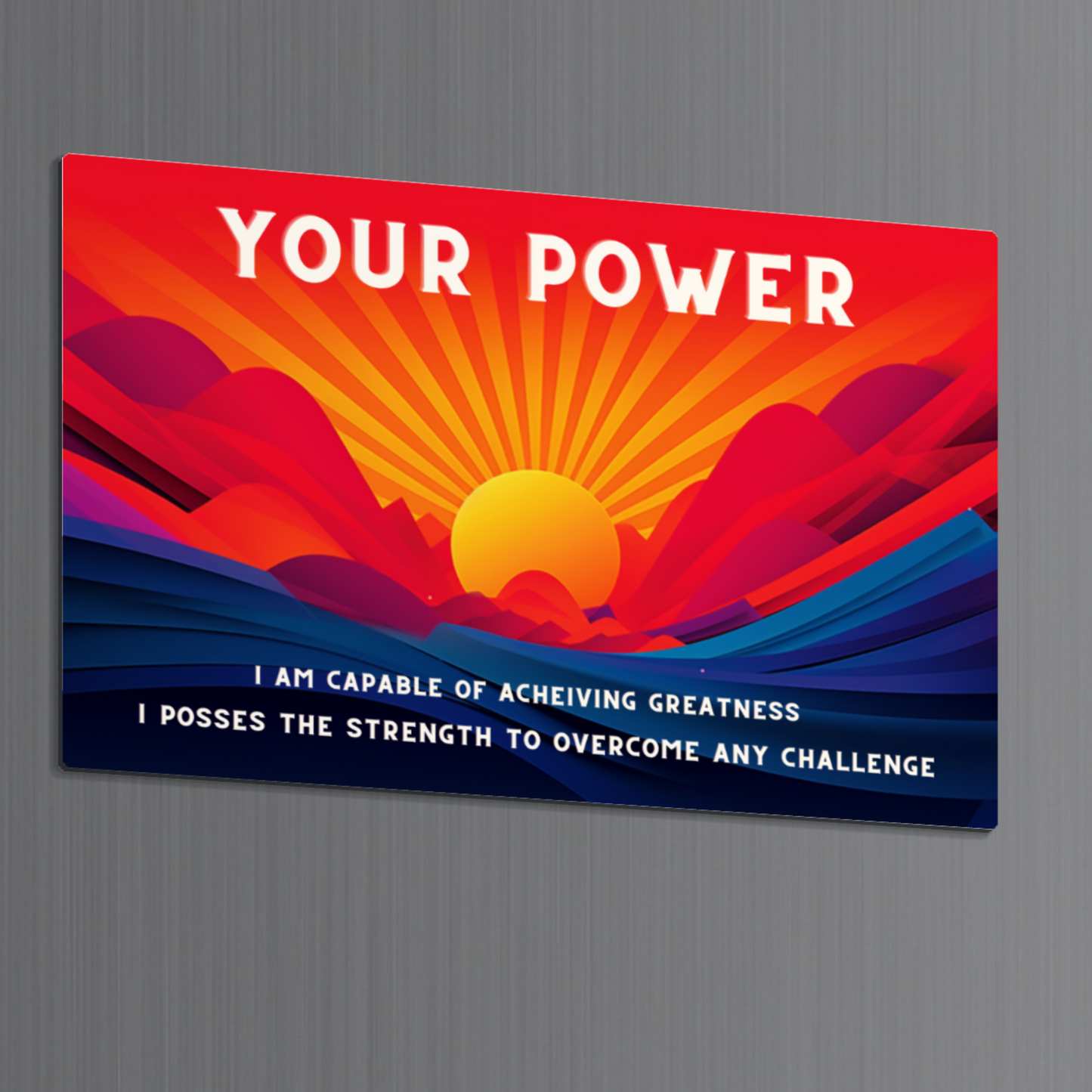 Unleash Your Power" Empowering Digital Print - An empowering digital design with the phrase "Unleash Your Power" against a captivating backdrop.